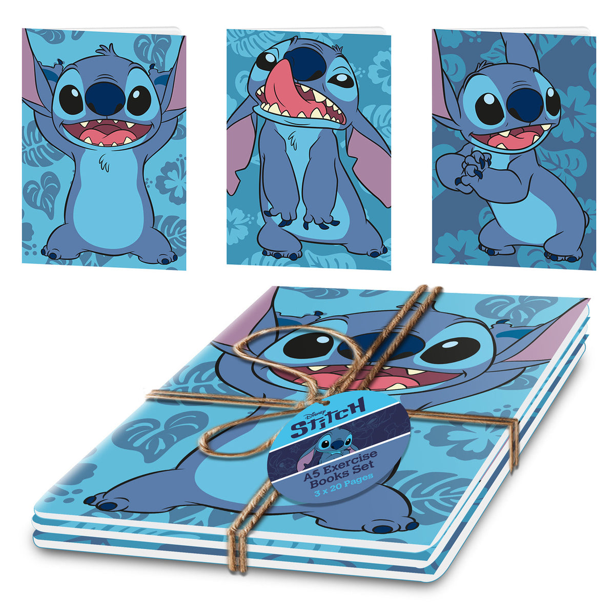 Productafbeelding Stitch Notitieboekjes Set van 3 - Lilo & Stitch
