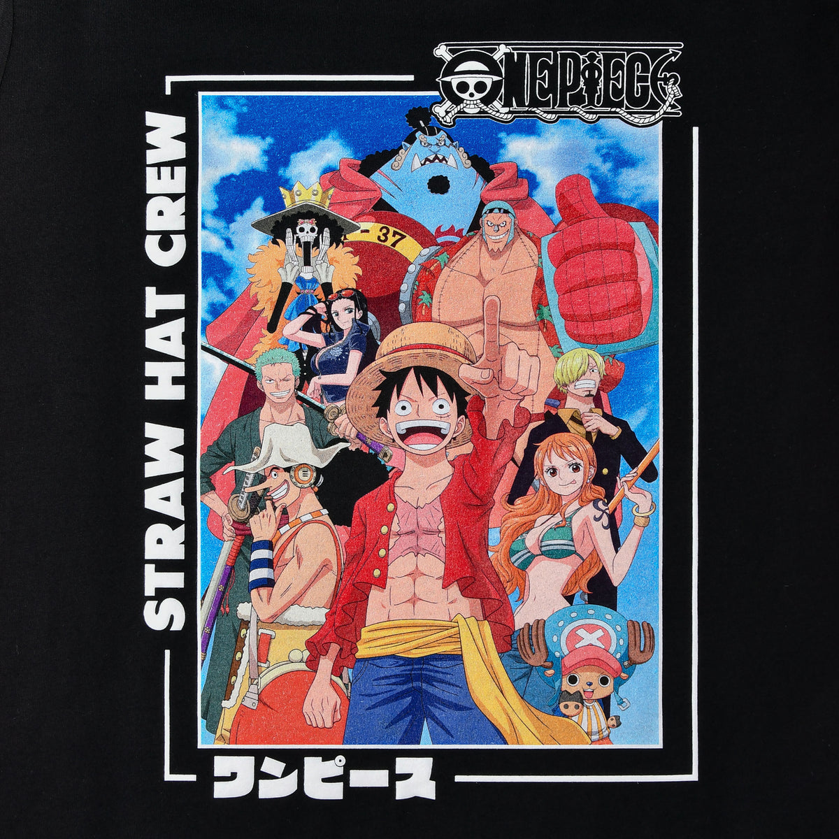 Productafbeelding One Piece - Straw Hat Piratenbende T-shirt zwart