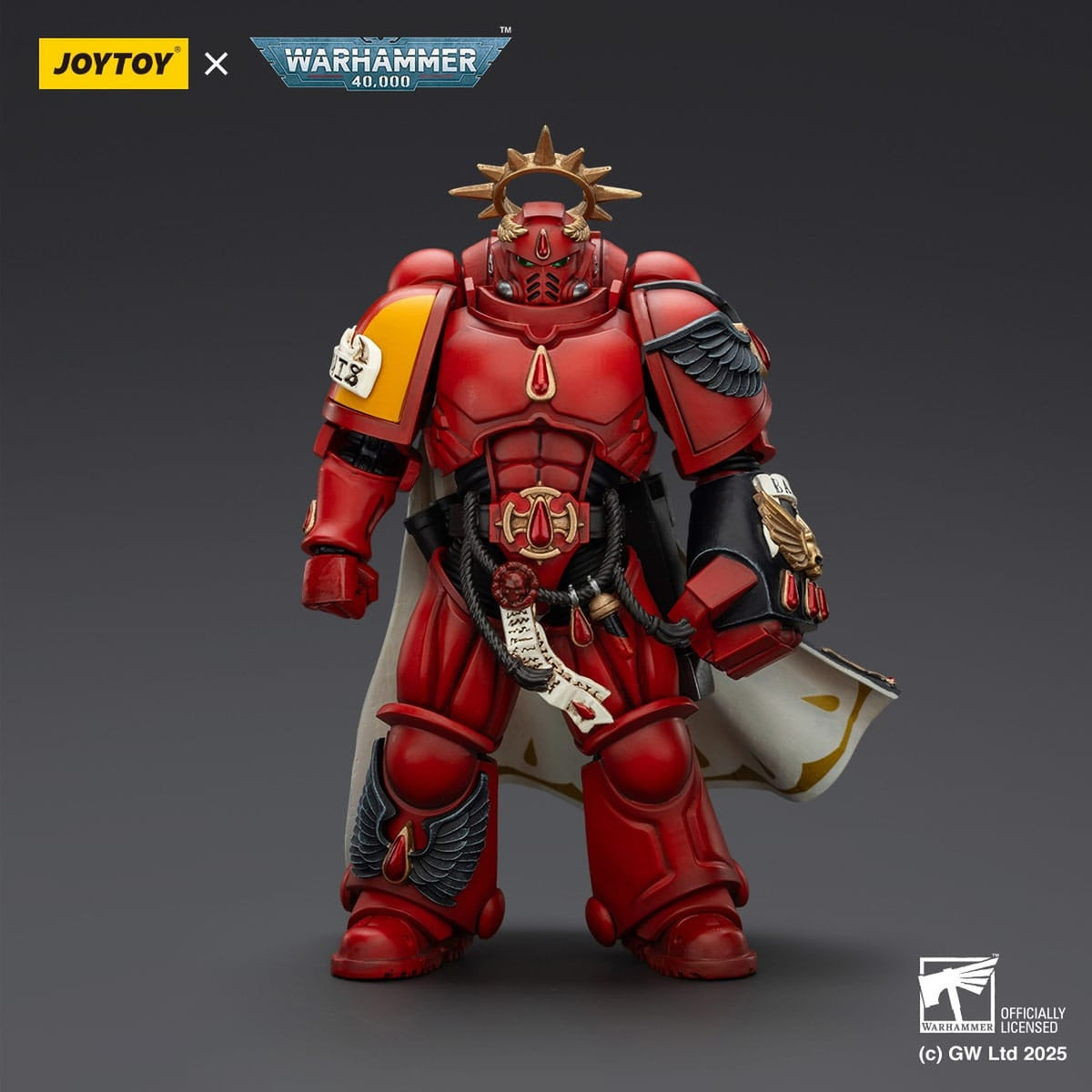 Image produit Warhammer 40k : Combat Patrol Blood Angels - Capitaine avec pistolet Inferno et gantelet énergétique Figurine articulée 20 cm