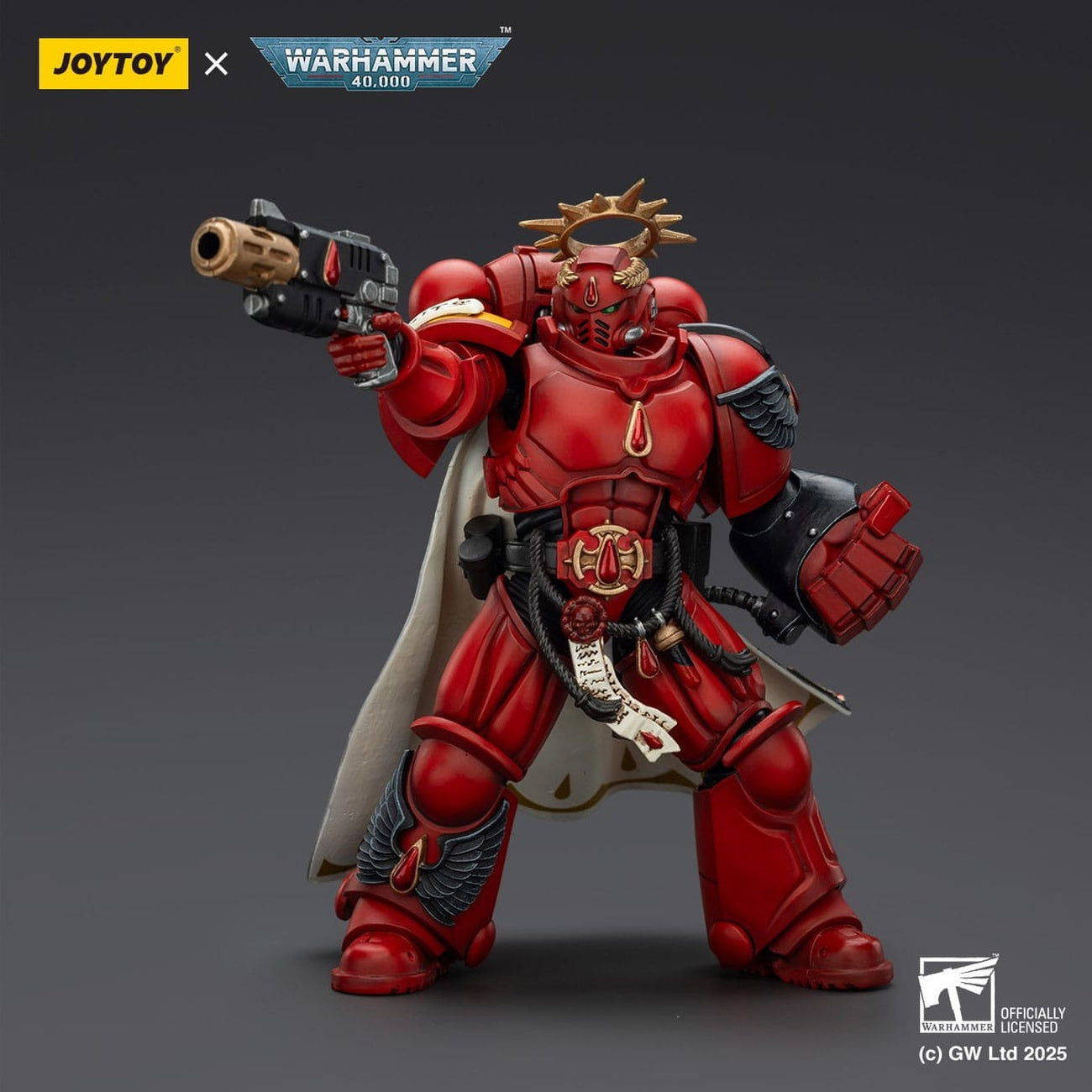 Image produit Warhammer 40k : Combat Patrol Blood Angels - Capitaine avec pistolet Inferno et gantelet énergétique Figurine articulée 20 cm