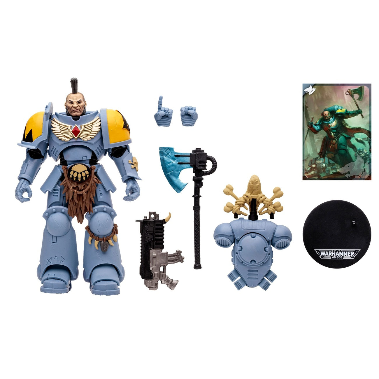 Image produit Warhammer 40k - Space Wolves Wolf Guard figurine articulée 18 cm