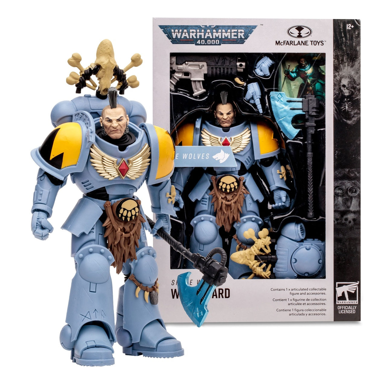 Image produit Warhammer 40k - Space Wolves Wolf Guard figurine articulée 18 cm
