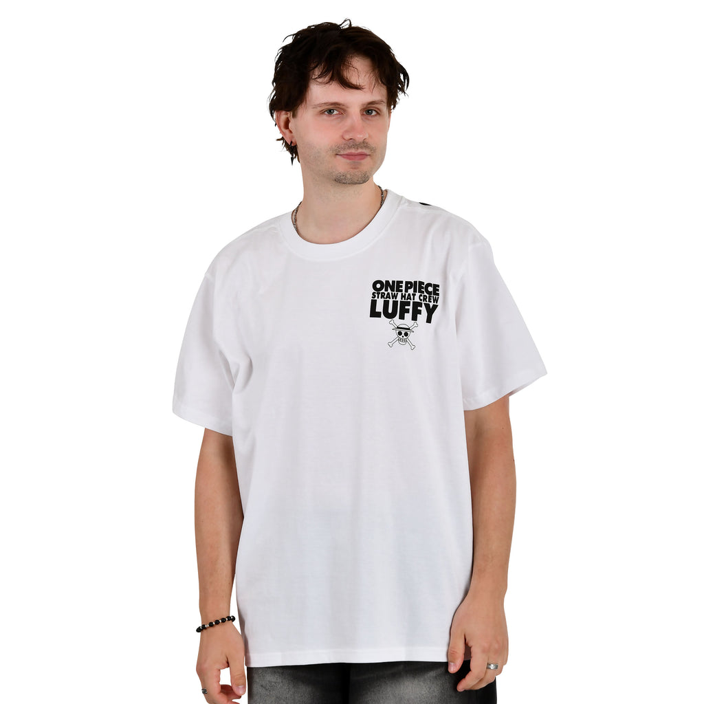 Image produit One Piece - T-shirt oversize Luffy blanc