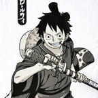 Image produit One Piece - T-shirt oversize Luffy blanc