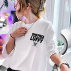Image produit One Piece - T-shirt oversize Luffy blanc