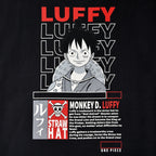 Productafbeelding One Piece - Monkey D. Luffy oversized T-shirt zwart