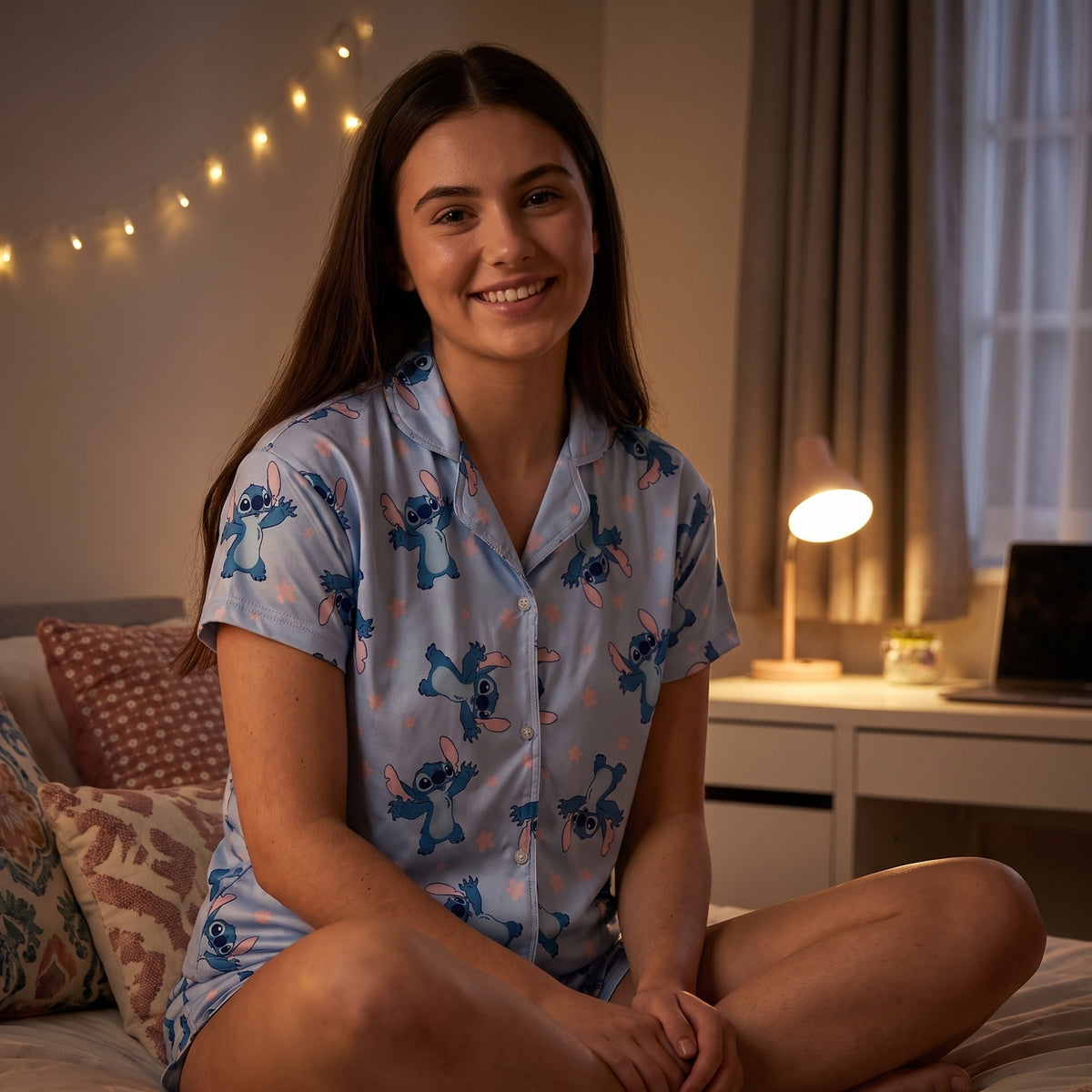 Image produit Pyjama court Stitch pour femme - Lilo & Stitch
