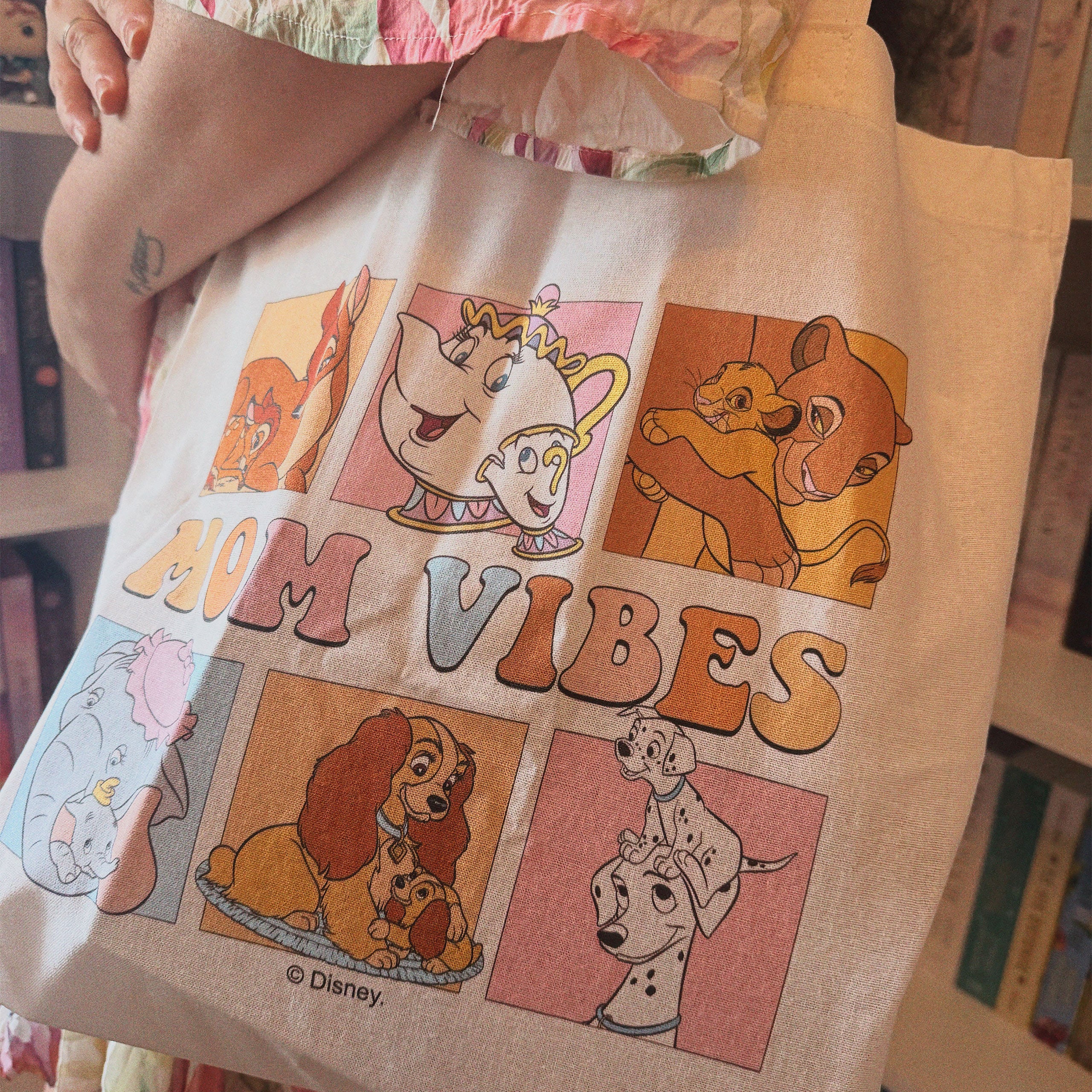 Produktbild Mom Vibes - Disney Jutebeutel weiß