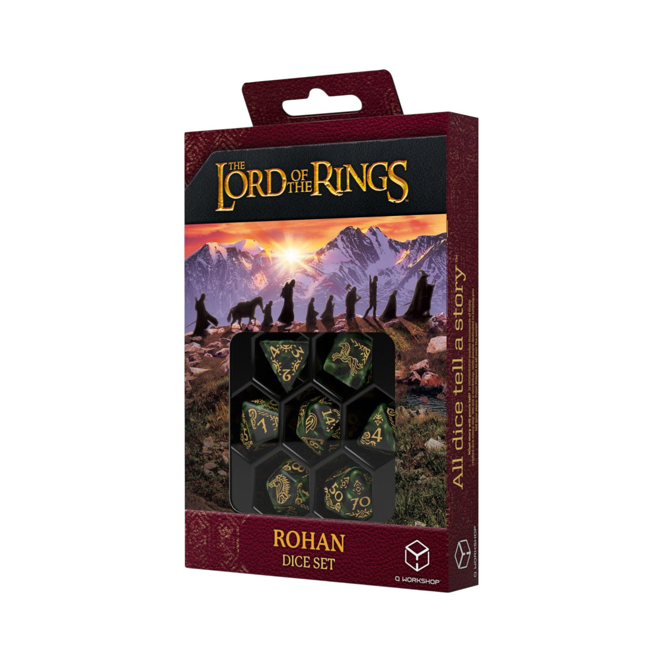 Image produit Le Seigneur des Anneaux - Set de dés JDR Rohan (7 pièces)