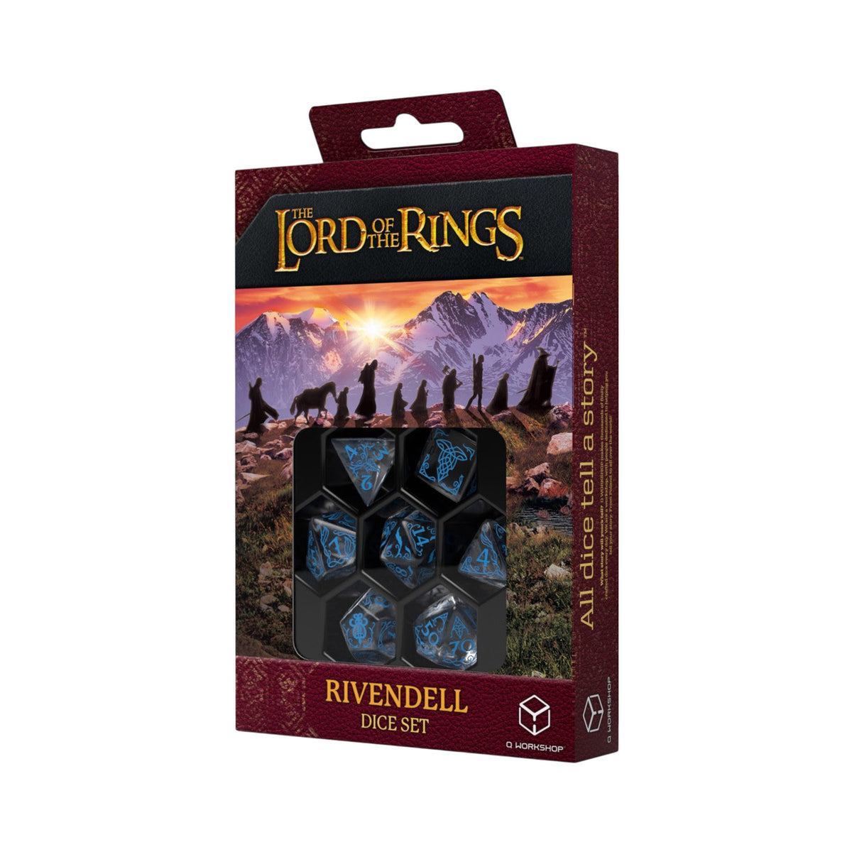 Image produit Le Seigneur des Anneaux - Rivendell Water Set de dés JDR 7 pcs