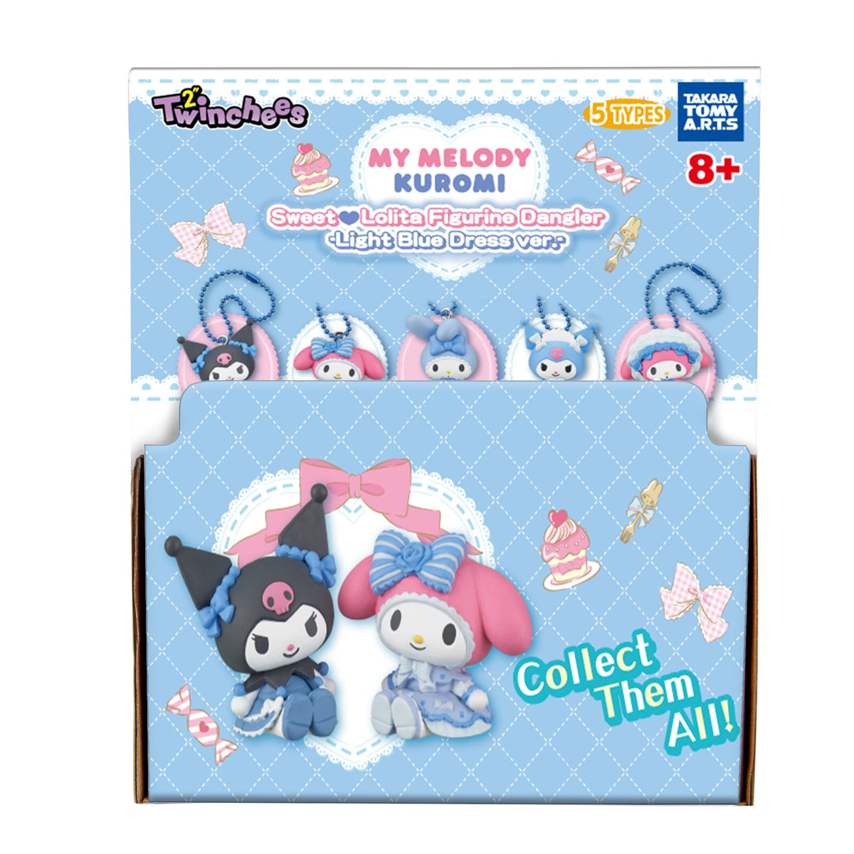 Image produit Sanrio - Porte-clés mystère Twinchees My Melody et Kuromi Sweet Lolita