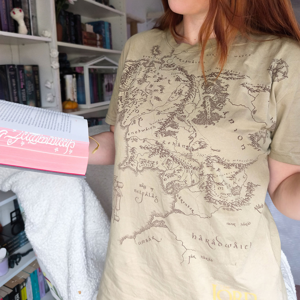 Produktbild Der Herr der Ringe - Mittelerde Karte T-Shirt braun