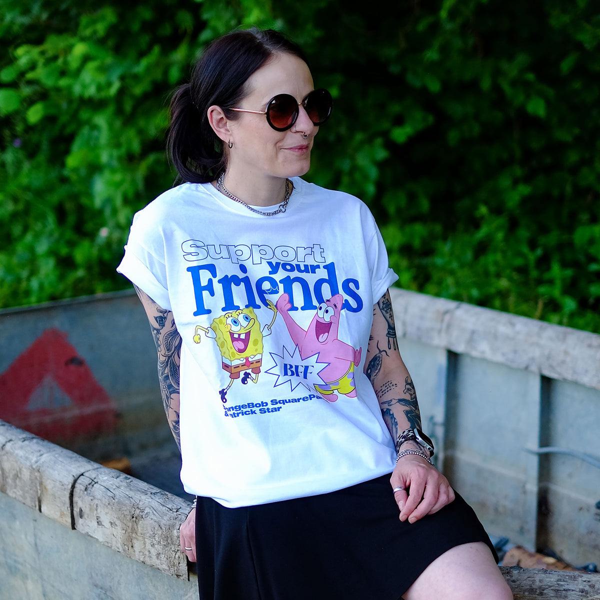 Productafbeelding SpongeBob en Patrick Support Your Friends T-shirt