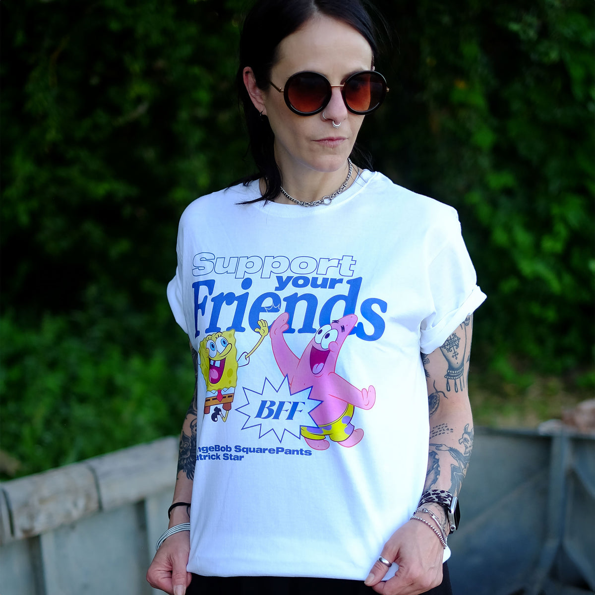 Productafbeelding SpongeBob en Patrick Support Your Friends T-shirt