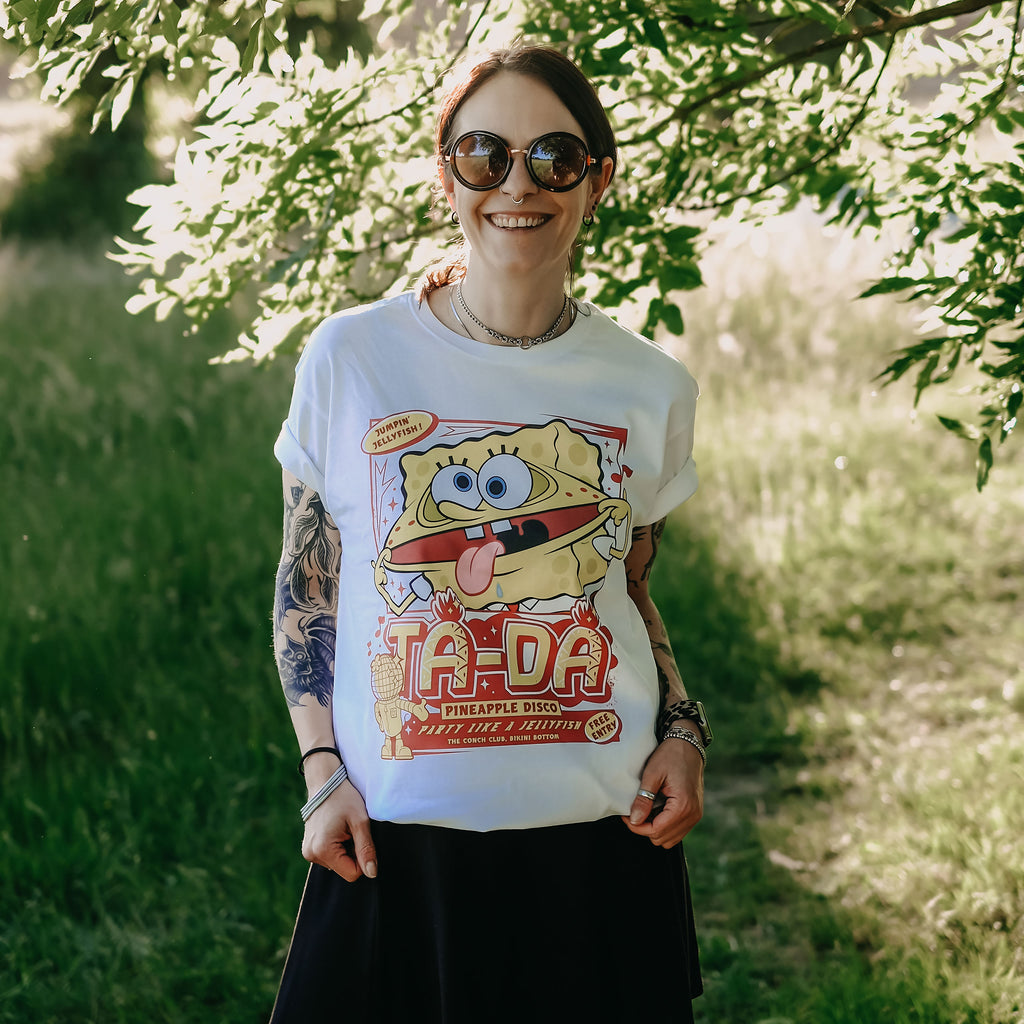 Image produit Bob l’Éponge - Party Like a Jellyfish T-shirt blanc