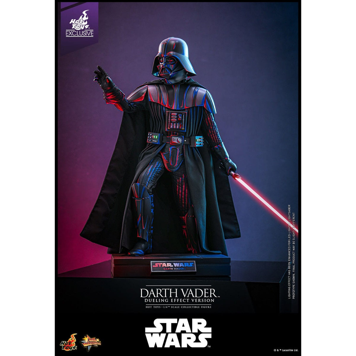Productafbeelding Star Wars - Darth Vader Masterpiece 1:6 Actiefiguur Dueling Effect Versie Exclusief
