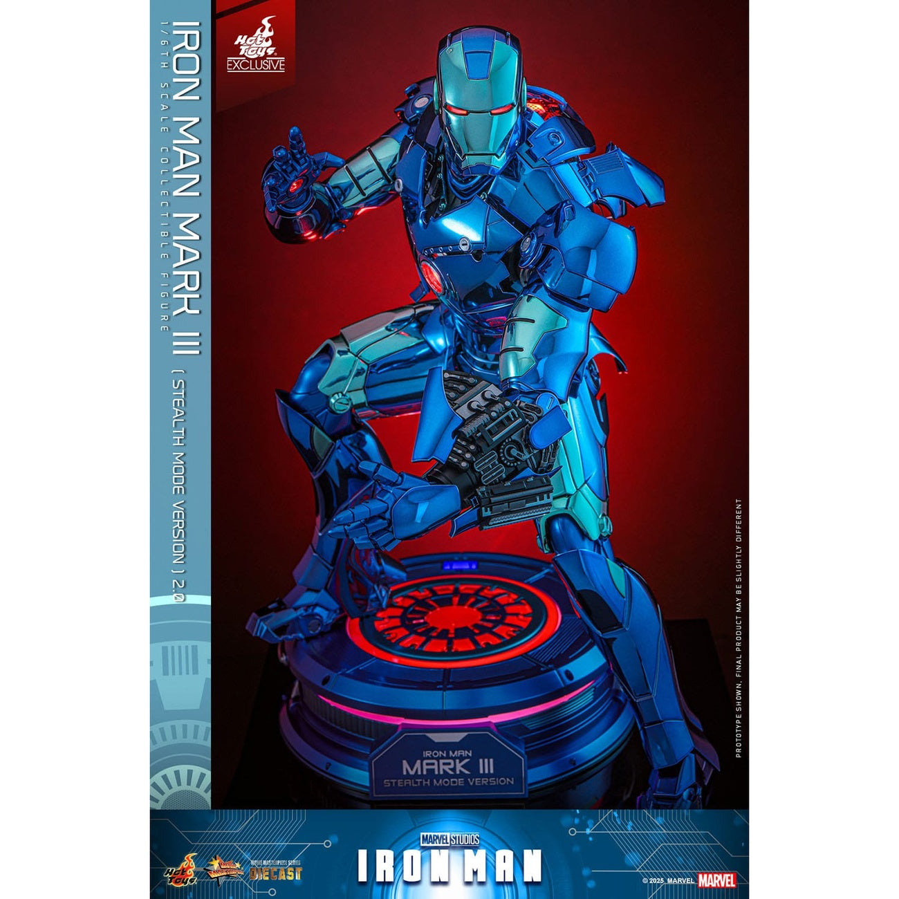Productafbeelding Iron Man - Iron Man Mark III Masterpiece 1:6 Actiefiguur Stealth Mode Versie Exclusief