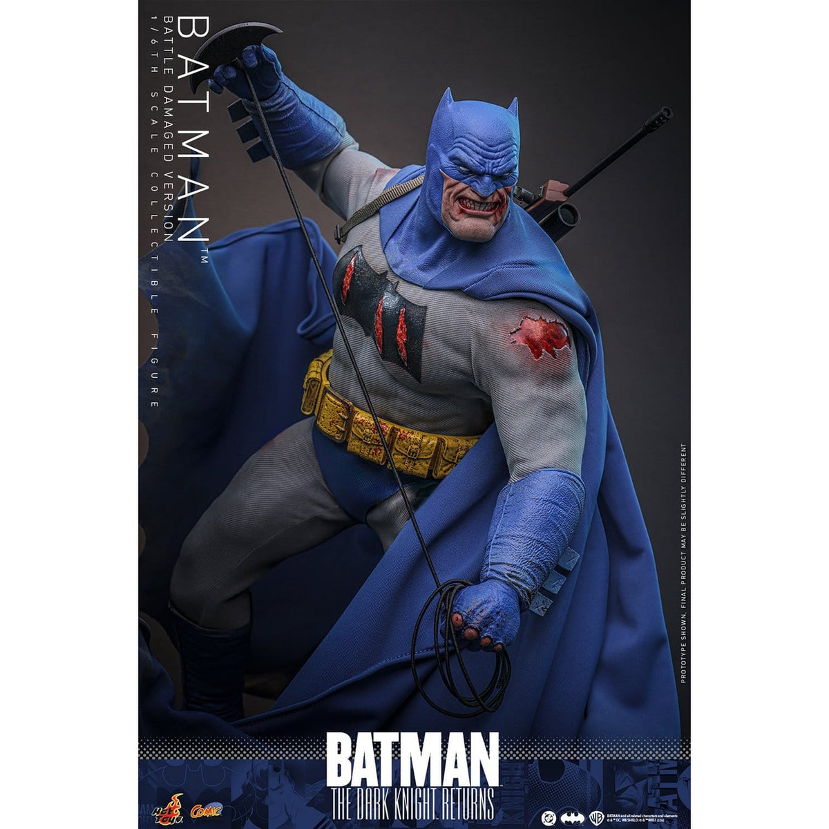 Image produit Batman : The Dark Knight Returns - Figurine d’action Batman Masterpiece 1:6 Version Battle Damaged