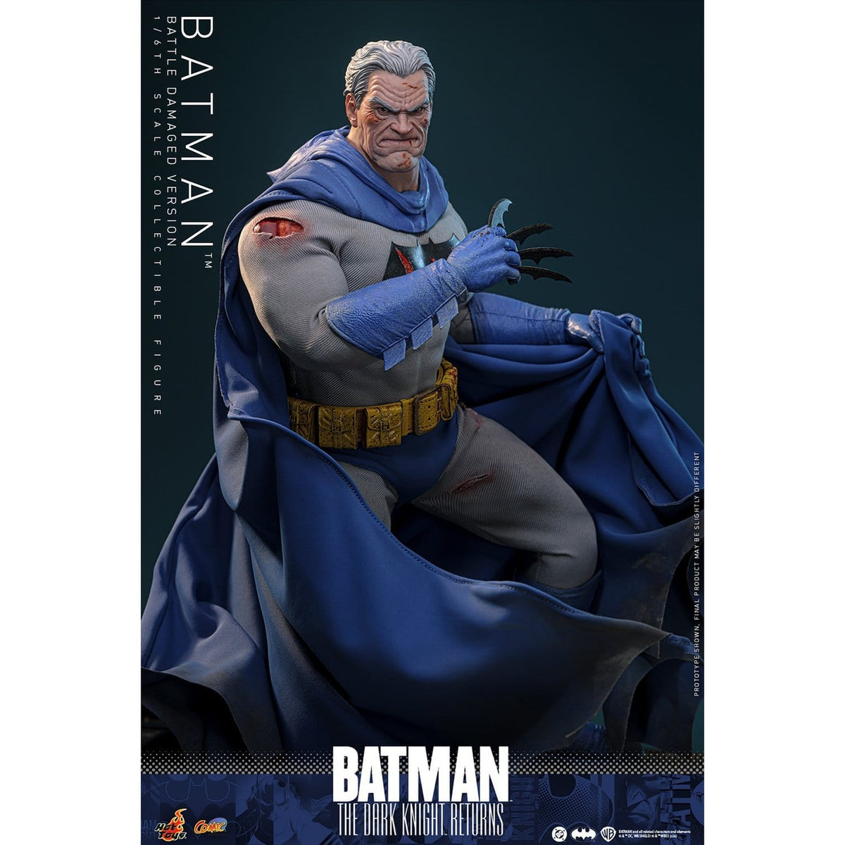 Image produit Batman : The Dark Knight Returns - Figurine d’action Batman Masterpiece 1:6 Version Battle Damaged