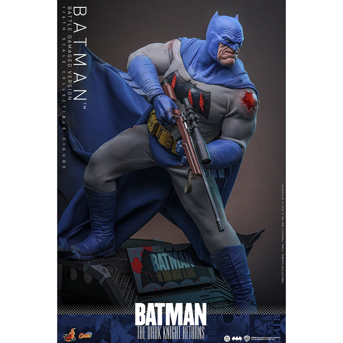 Image produit Batman : The Dark Knight Returns - Figurine d’action Batman Masterpiece 1:6 Version Battle Damaged