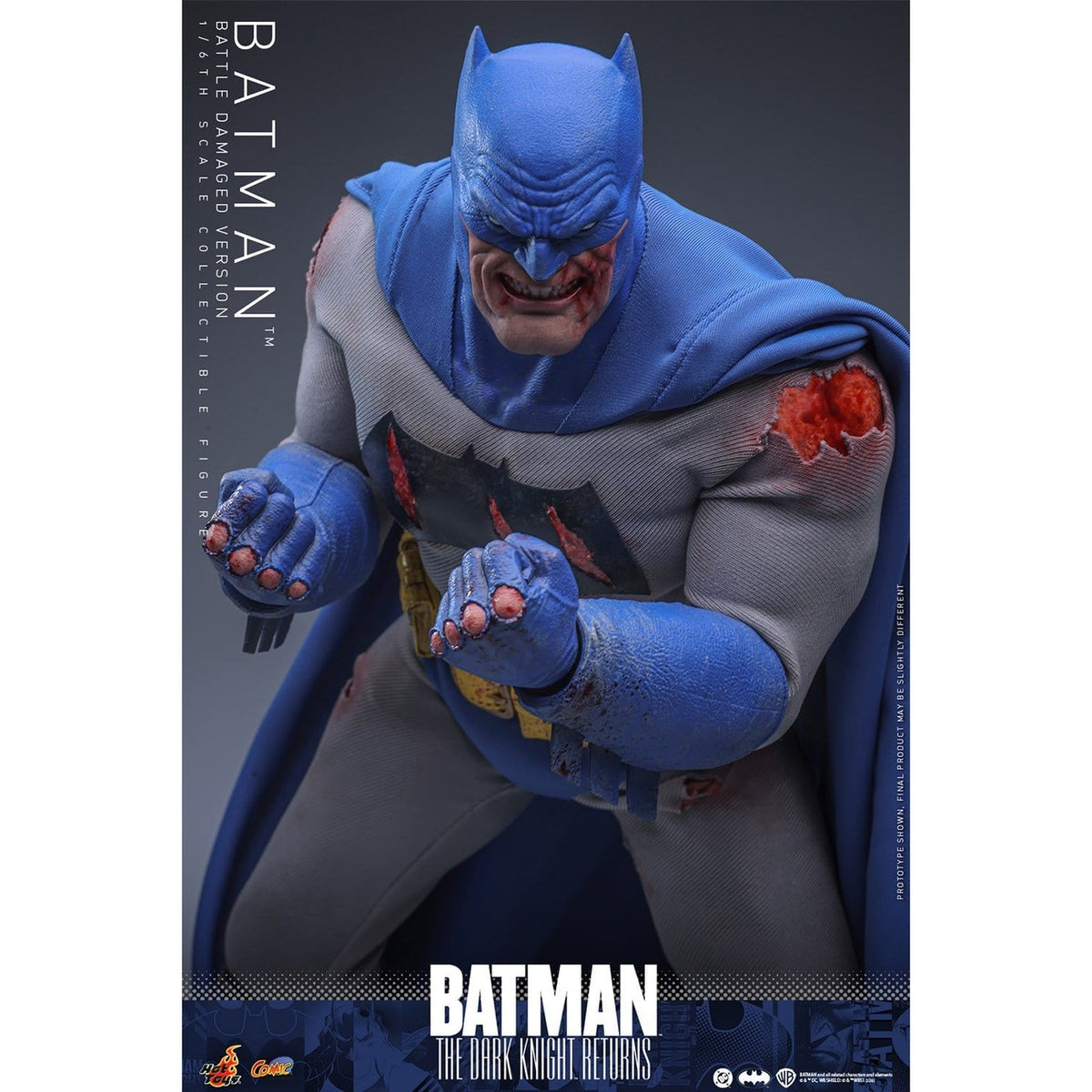 Image produit Batman : The Dark Knight Returns - Figurine d’action Batman Masterpiece 1:6 Version Battle Damaged