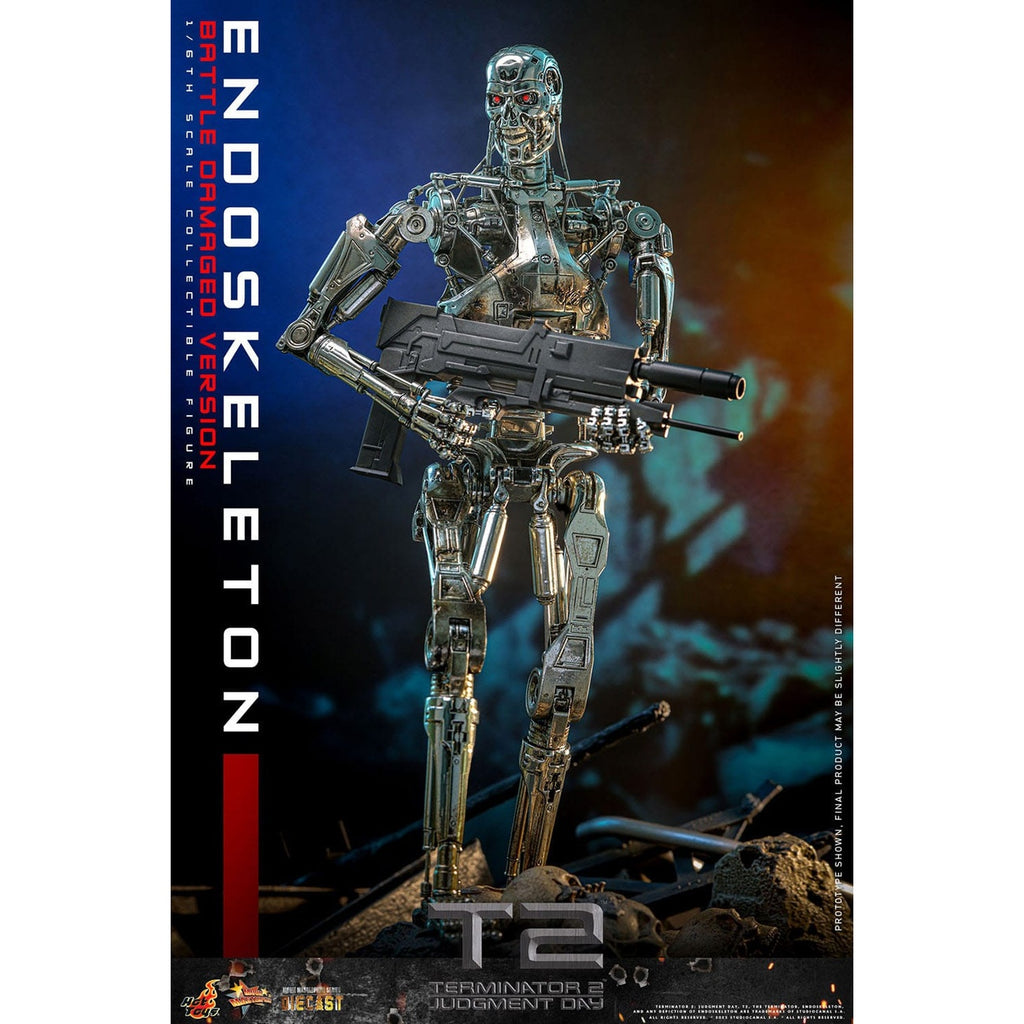 Image produit Terminator – Figurine d’action Masterpiece Endoskeleton 1:6 Version Battle Damaged