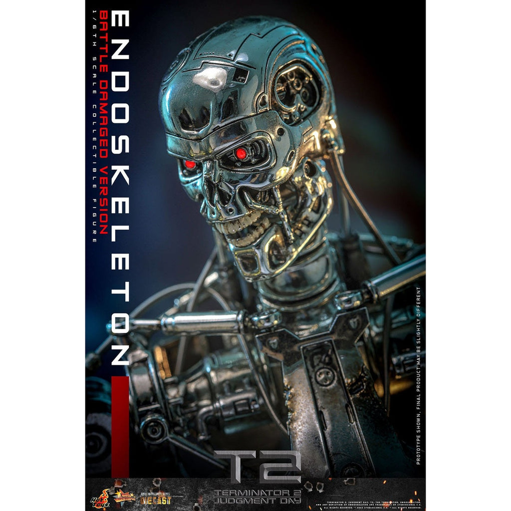 Image produit Terminator – Figurine d’action Masterpiece Endoskeleton 1:6 Version Battle Damaged