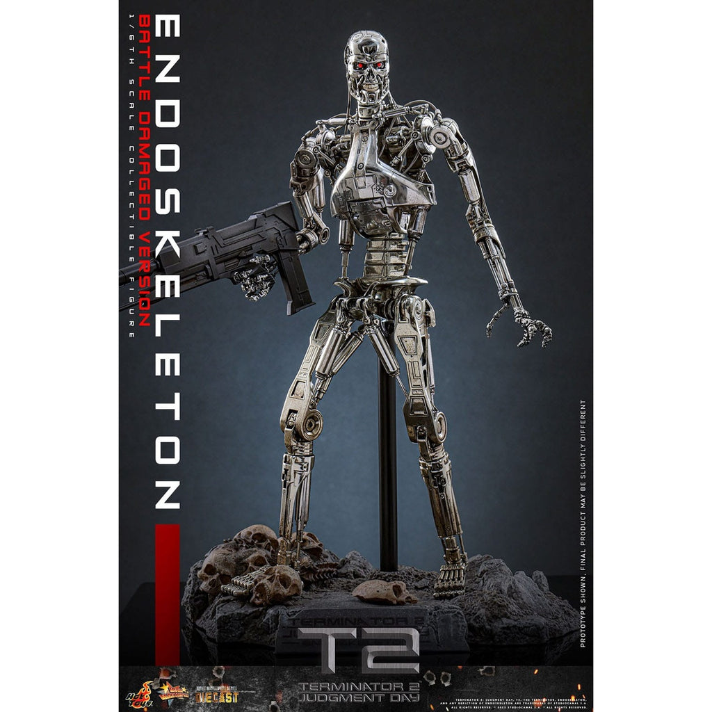 Image produit Terminator – Figurine d’action Masterpiece Endoskeleton 1:6 Version Battle Damaged