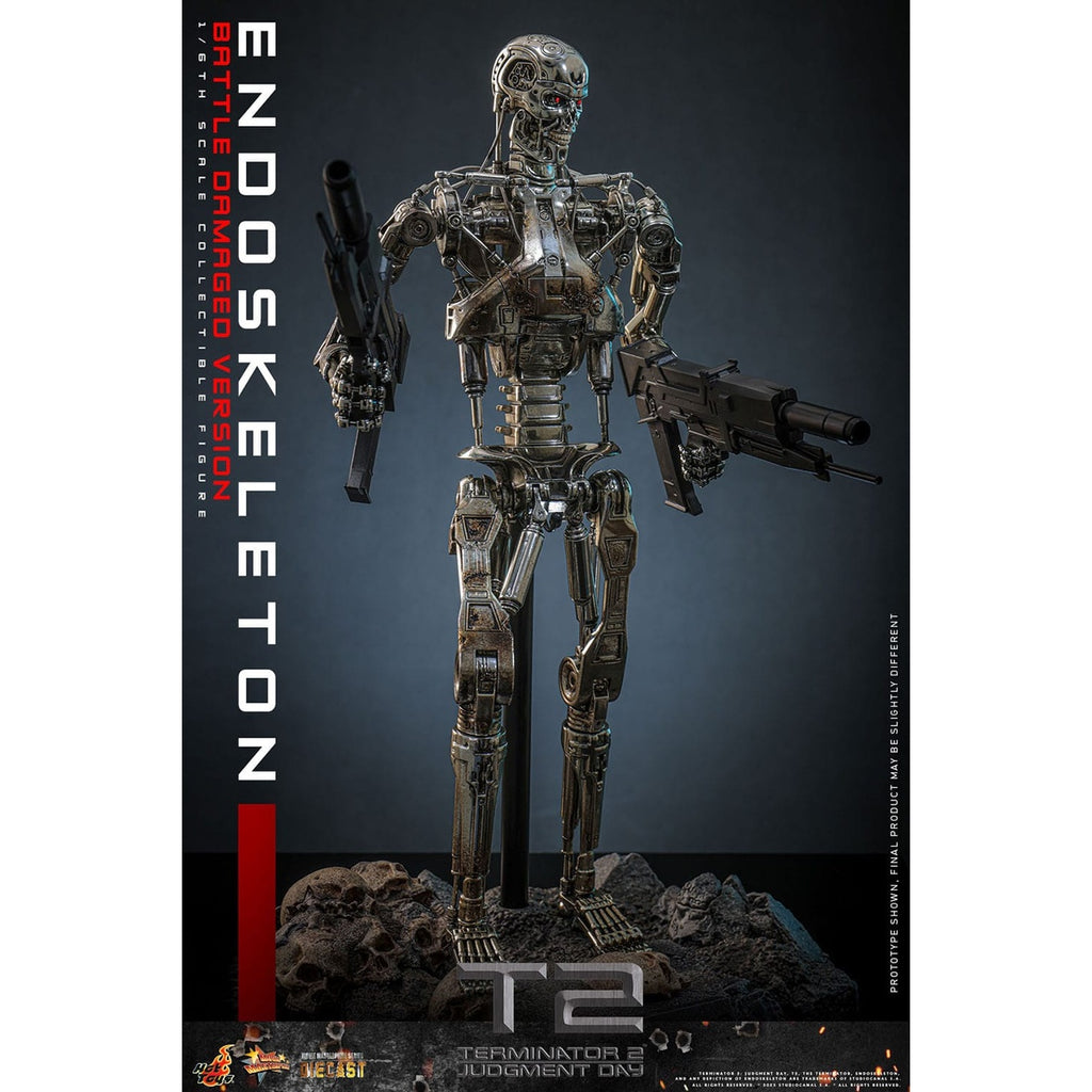 Image produit Terminator – Figurine d’action Masterpiece Endoskeleton 1:6 Version Battle Damaged