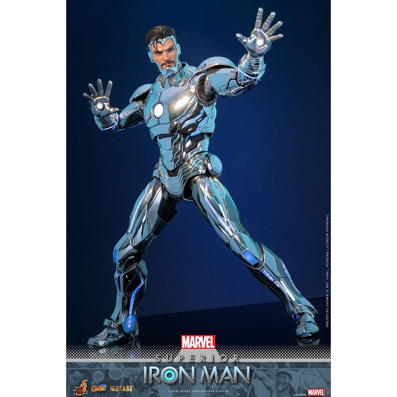 Productafbeelding Marvel Comic - Superior Iron Man Masterpiece 1:6 Actiefiguur
