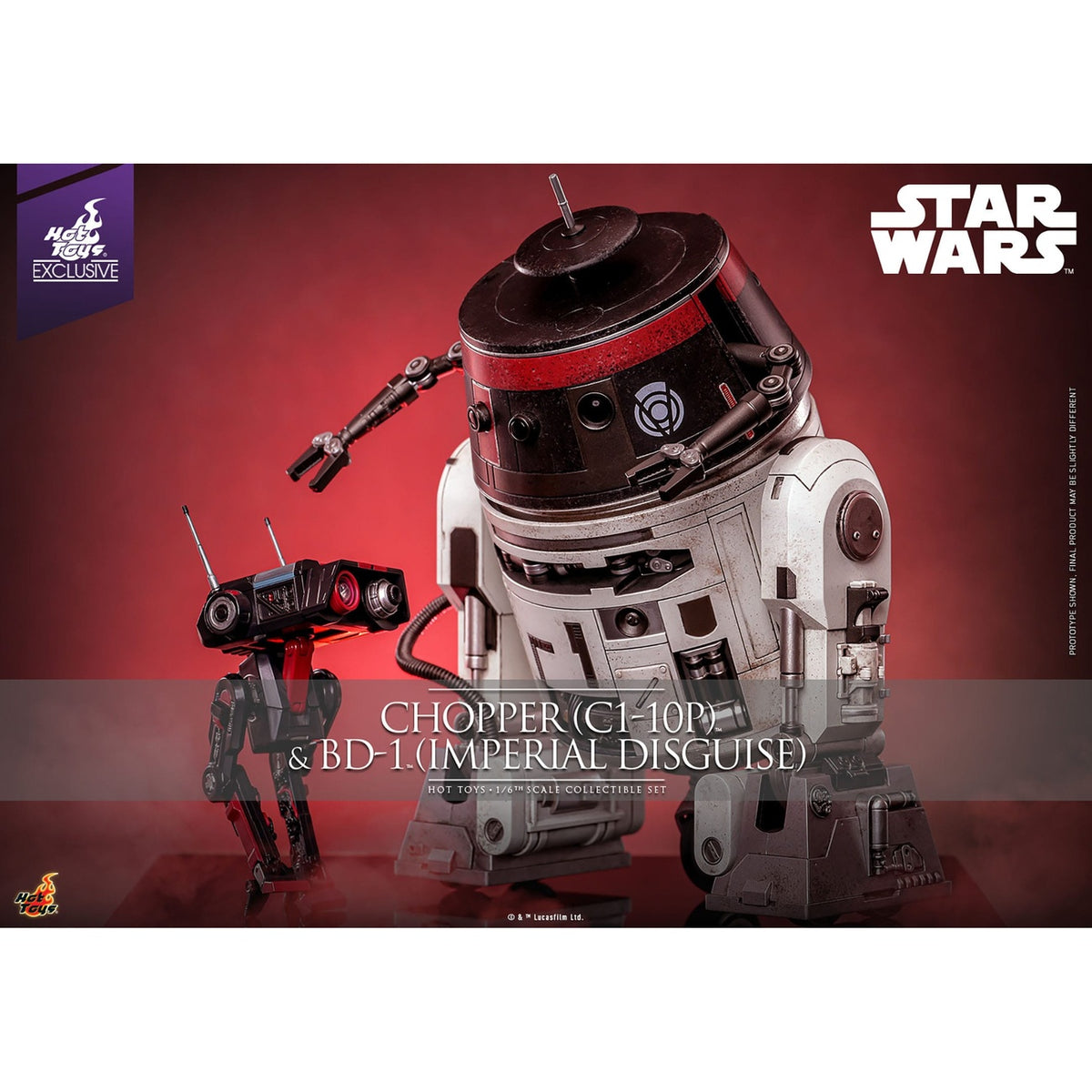 Image produit Star Wars - Lot de figurines articulées Chopper et BD-1