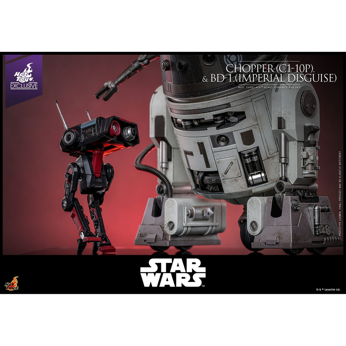 Image produit Star Wars - Lot de figurines articulées Chopper et BD-1