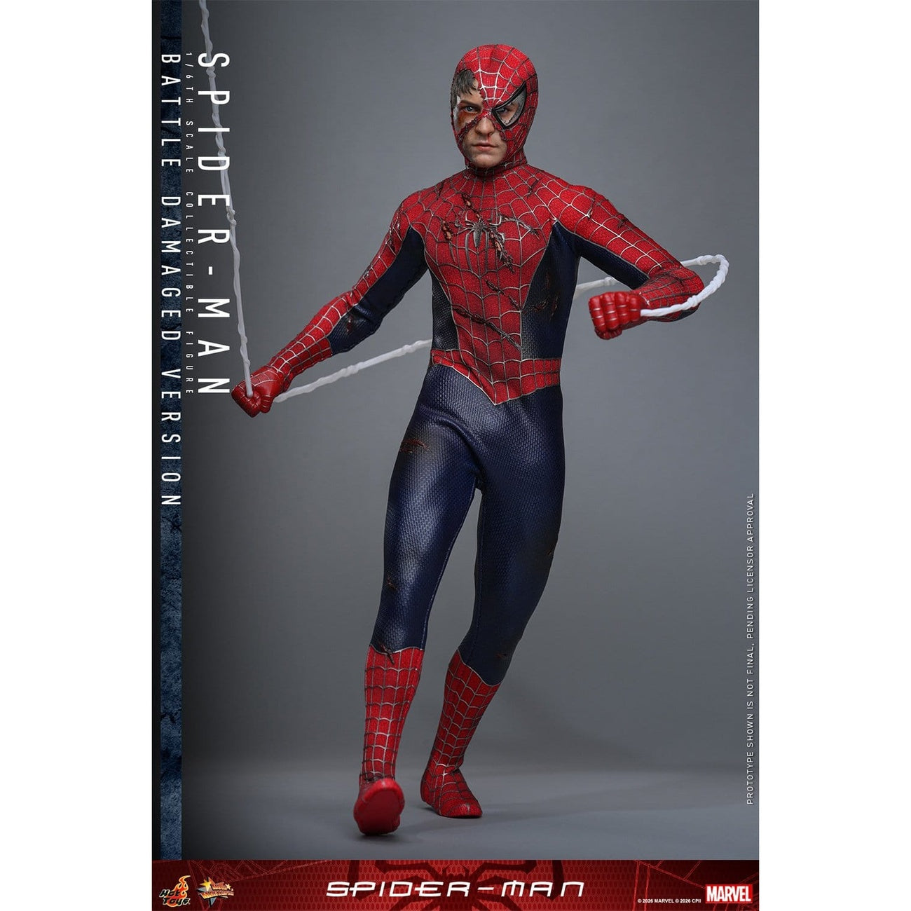 Productafbeelding Marvel - Spider-Man Masterpiece 1:6 Actiefiguur Battle Damaged Version