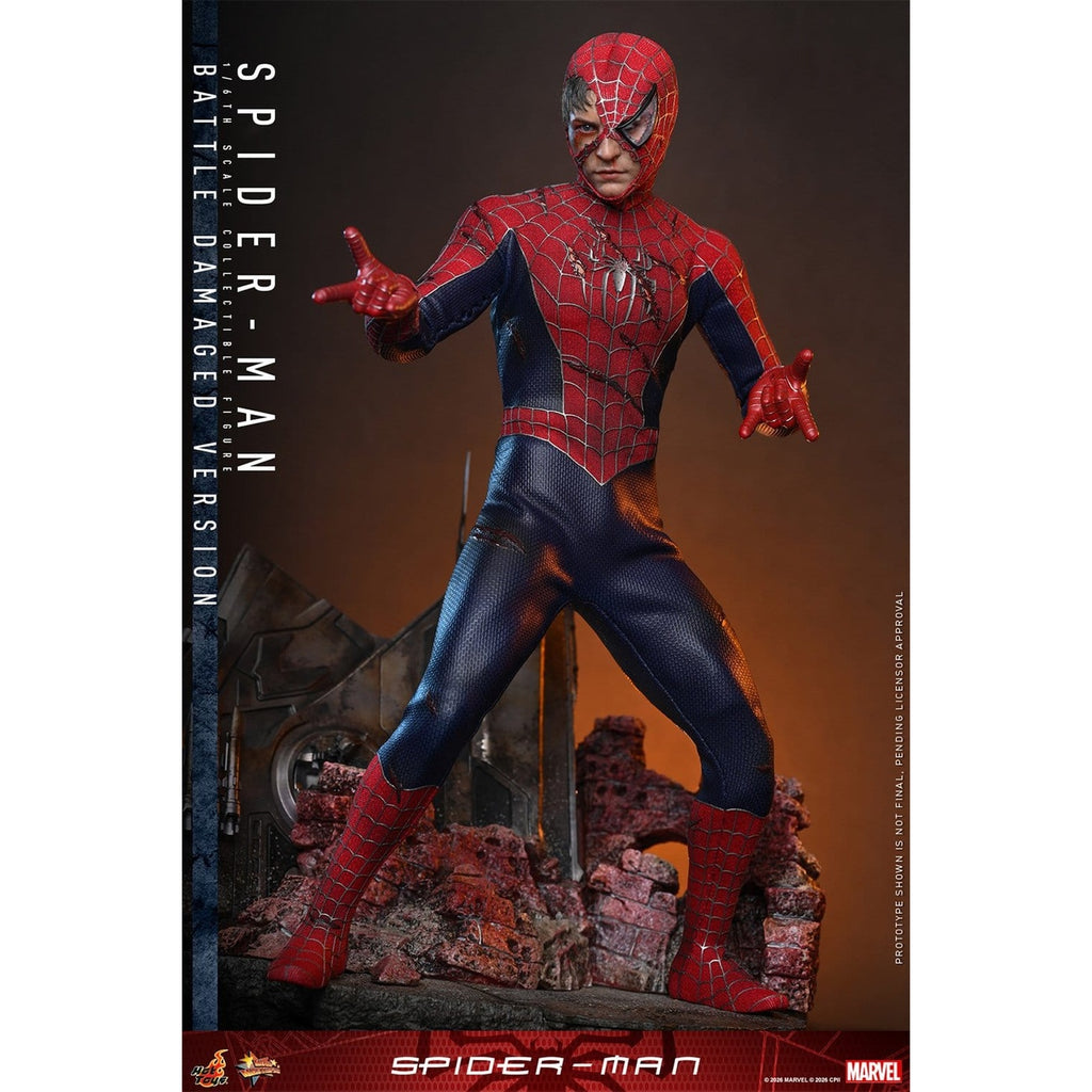 Image produit Marvel - Figurine d’action Spider-Man Masterpiece 1:6 Version Battle Damaged