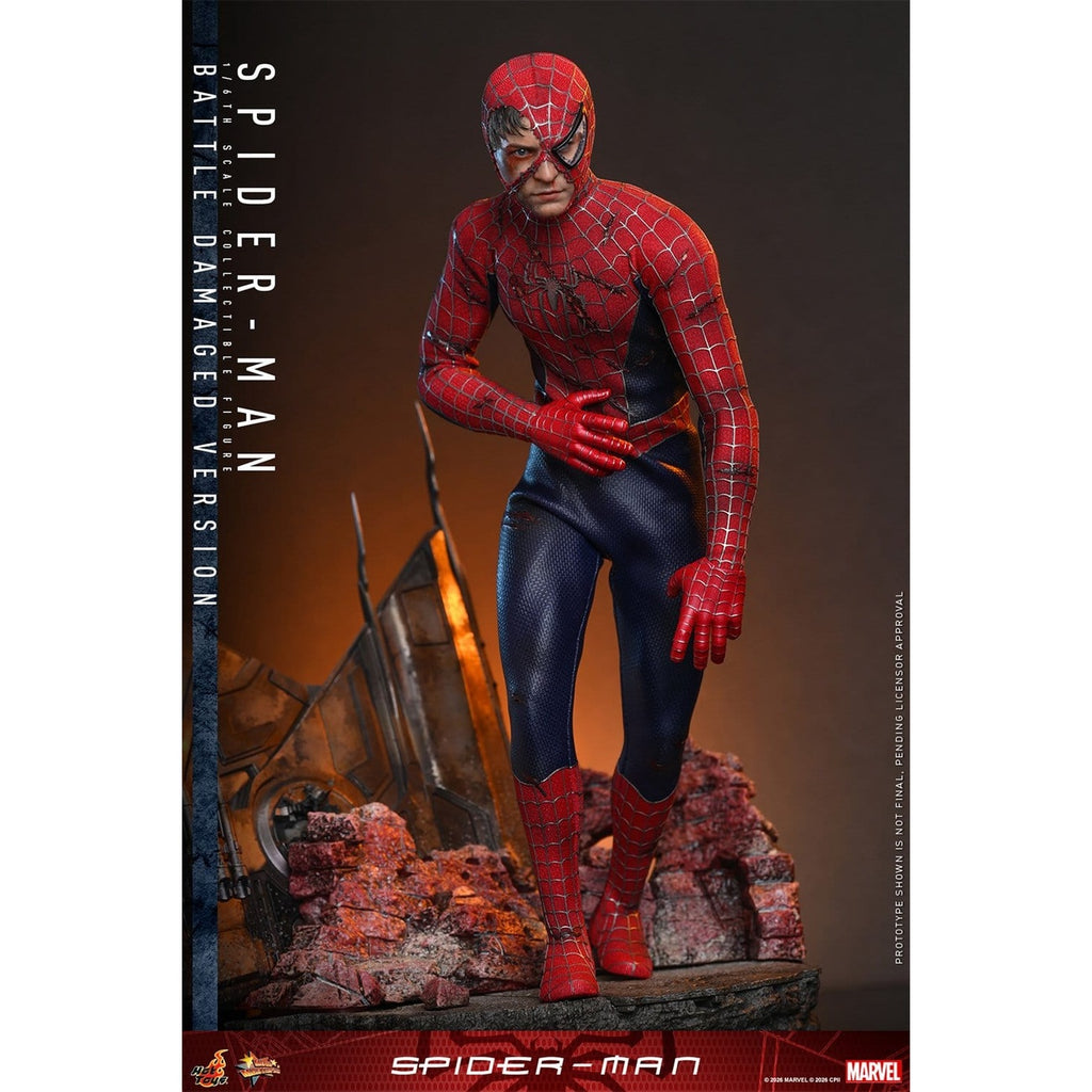 Image produit Marvel - Figurine d’action Spider-Man Masterpiece 1:6 Version Battle Damaged