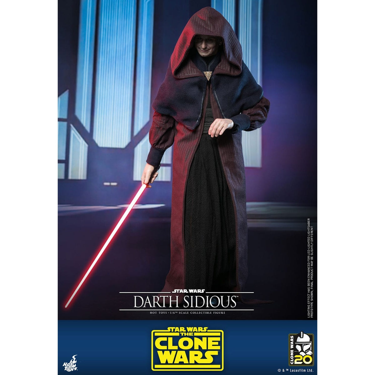 Productafbeelding Star Wars: The Clone Wars - Darth Sidious Actiefiguur 1:6