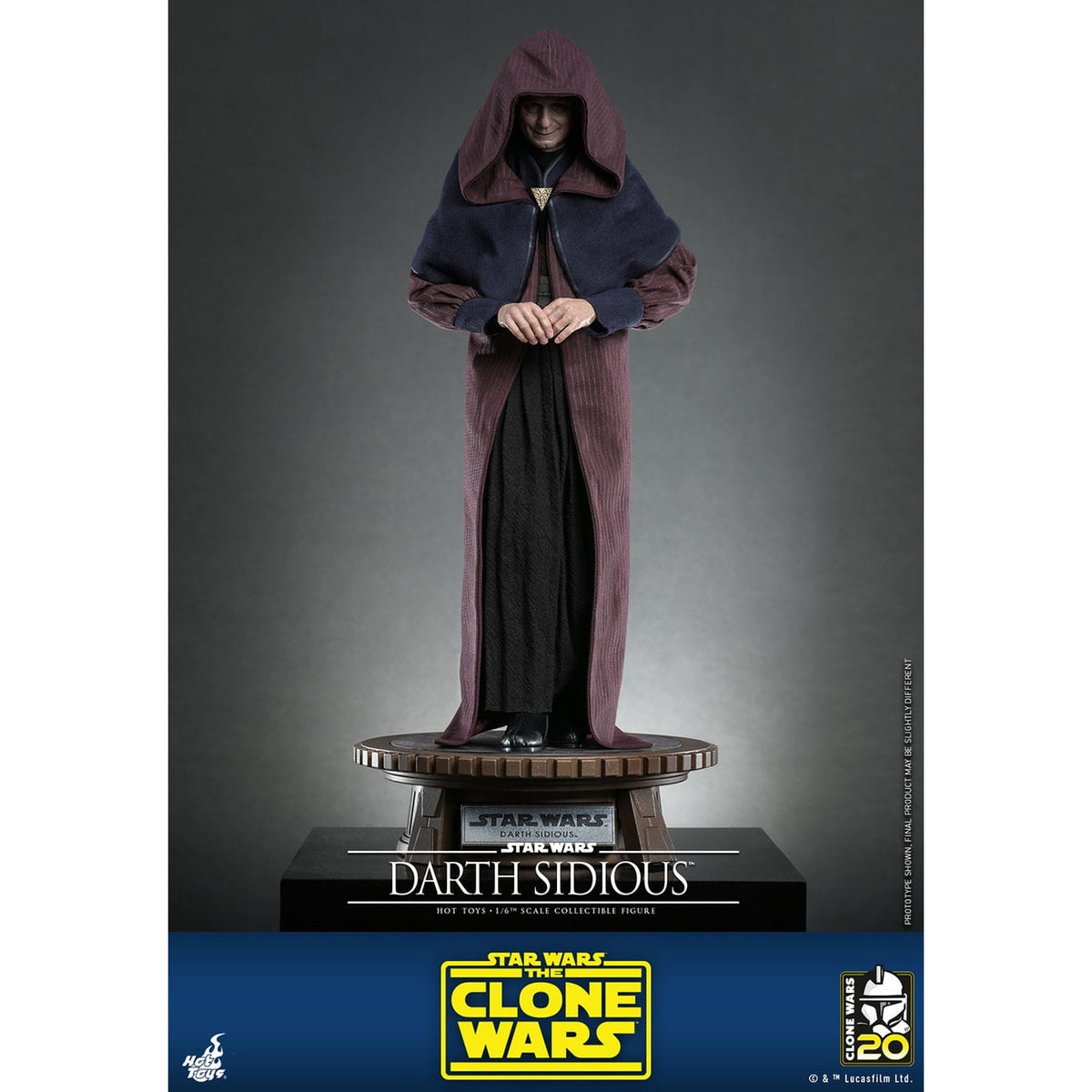Productafbeelding Star Wars: The Clone Wars - Darth Sidious Actiefiguur 1:6