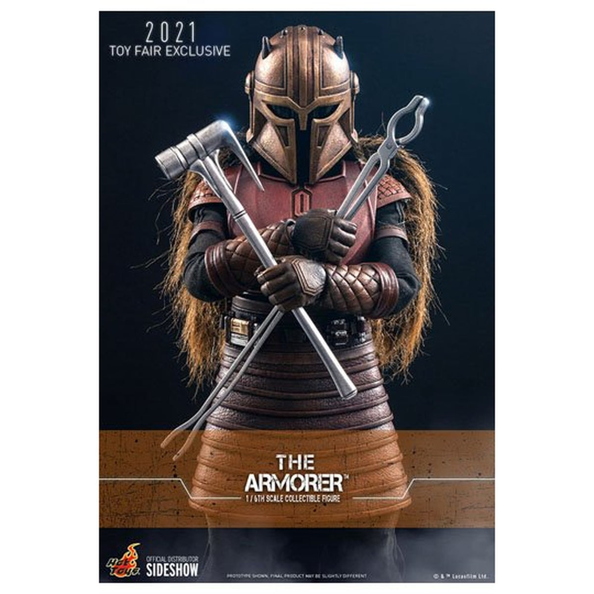 Productafbeelding Star Wars The Mandalorian - The Armorer Actiefiguur 1:6 Toy Fair Exclusive 2021