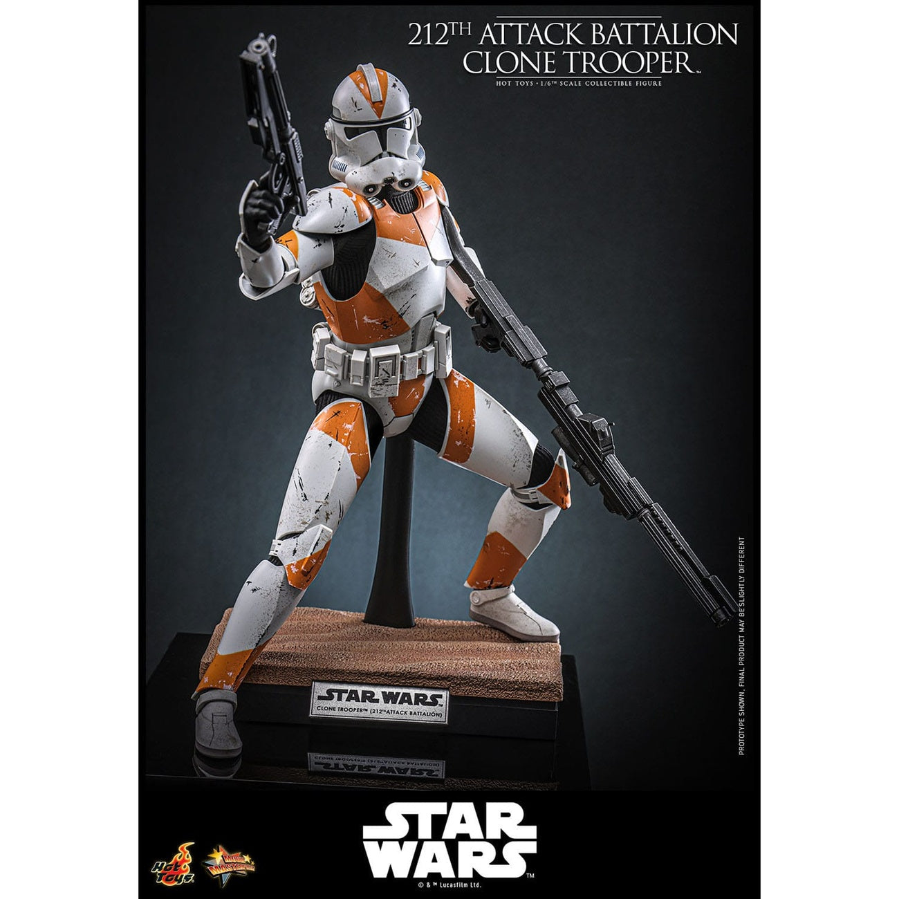 Image produit Star Wars : The Clone Wars – Figurine 1/6 Clone Trooper du 212e Bataillon d’Attaque