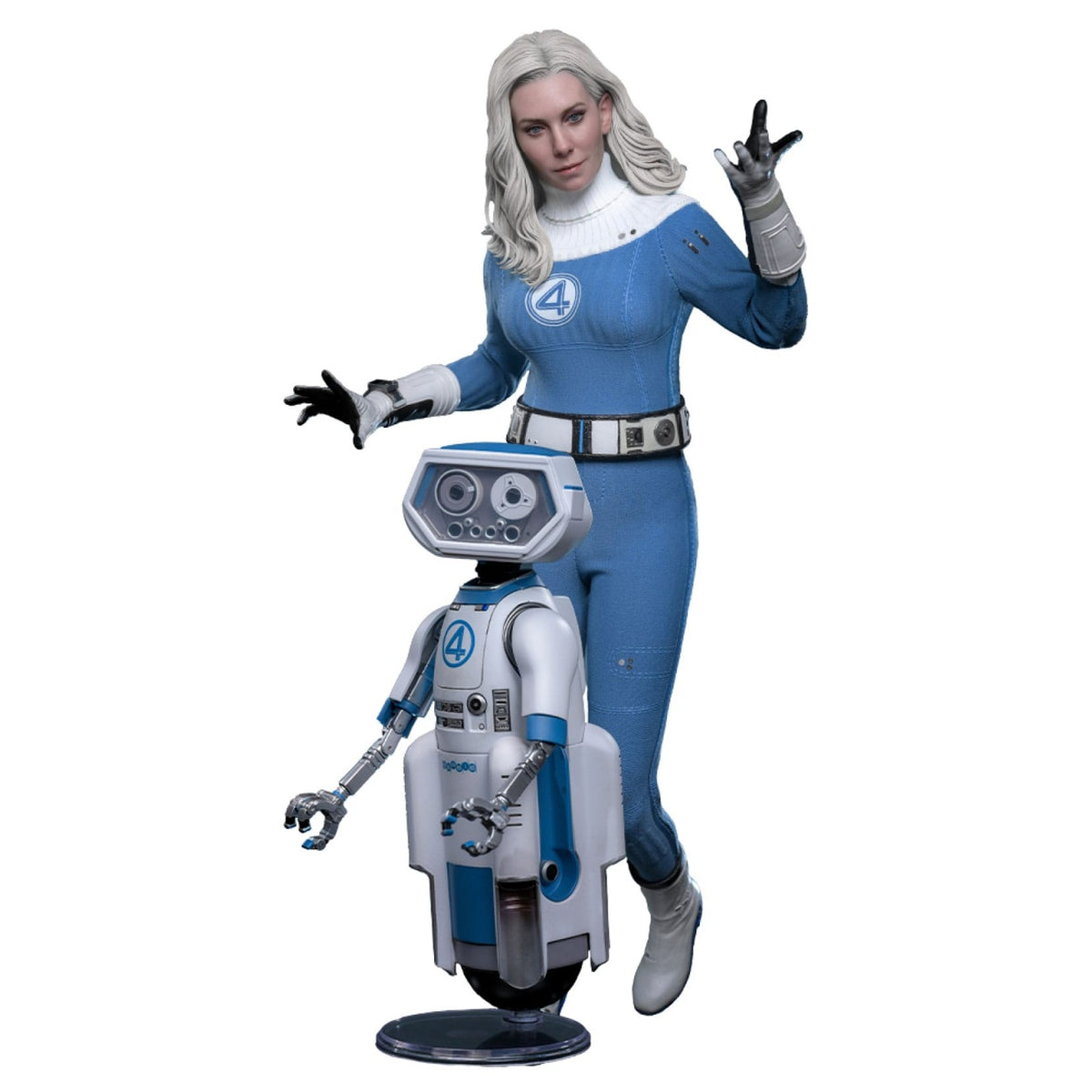 Productafbeelding The Fantastic Four - Invisible Woman & H.E.R.B.I.E. Masterpiece 1:6 actiefiguren set