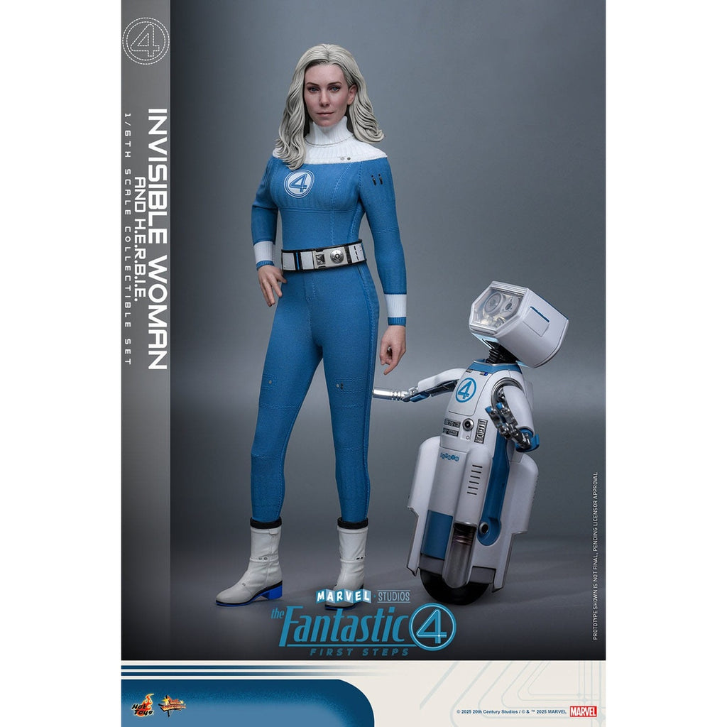 Productafbeelding The Fantastic Four - Invisible Woman & H.E.R.B.I.E. Masterpiece 1:6 actiefiguren set