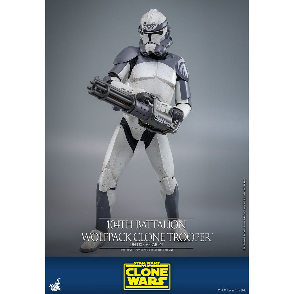 Productafbeelding Star Wars: The Clone Wars - 104th Battalion Wolfpack Clone Trooper Actiefiguur schaal 1:6