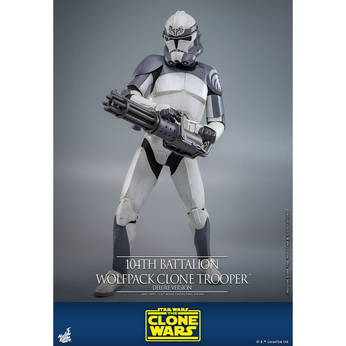 Productafbeelding Star Wars: The Clone Wars - 104th Battalion Wolfpack Clone Trooper Actiefiguur schaal 1:6