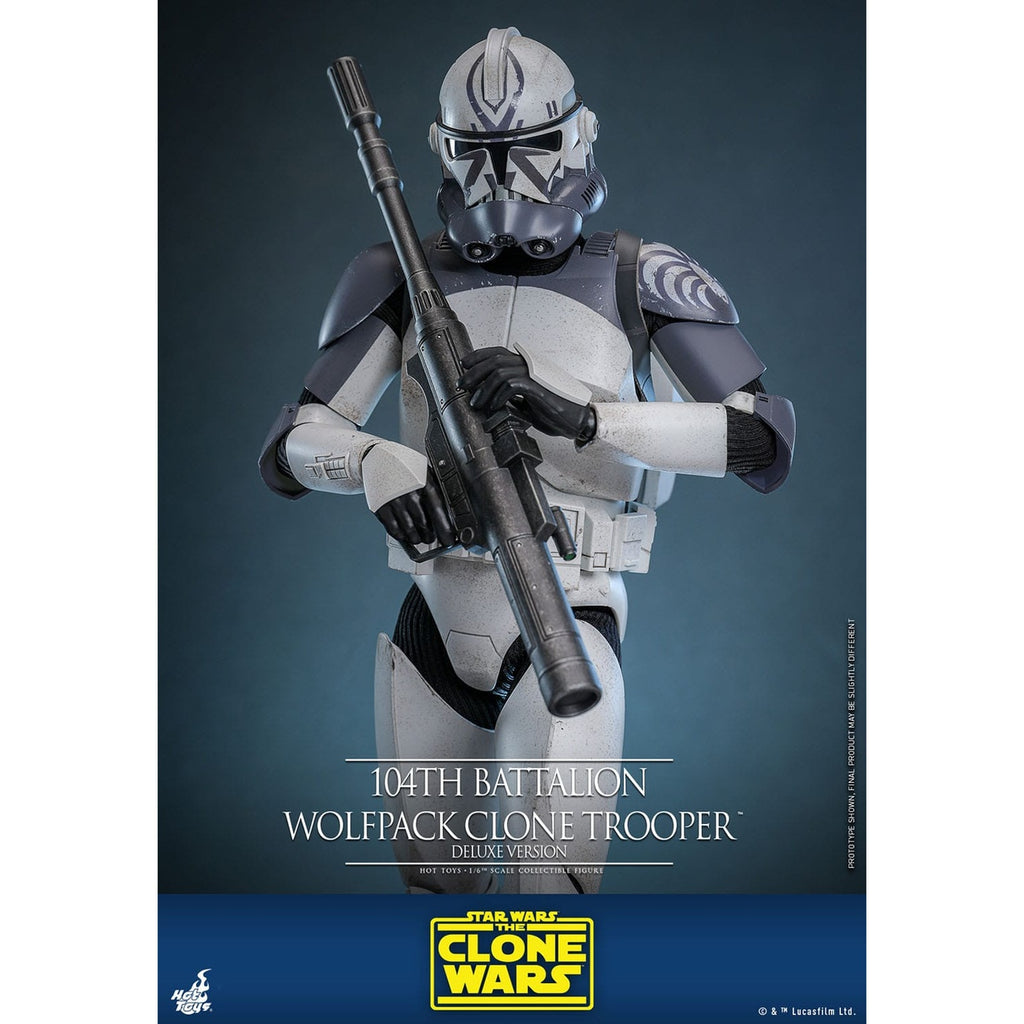 Productafbeelding Star Wars: The Clone Wars - 104th Battalion Wolfpack Clone Trooper Actiefiguur schaal 1:6