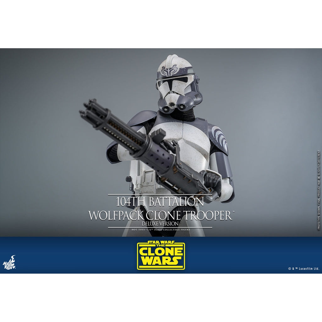 Productafbeelding Star Wars: The Clone Wars - 104th Battalion Wolfpack Clone Trooper Actiefiguur schaal 1:6