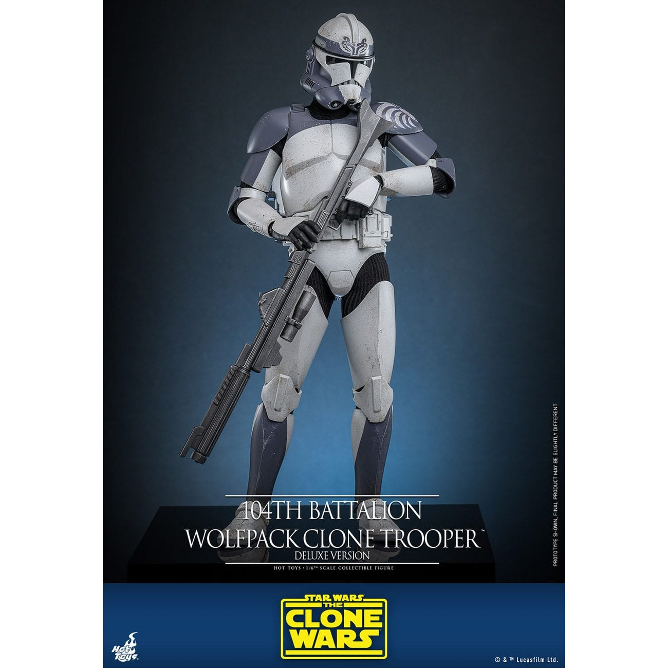 Productafbeelding Star Wars: The Clone Wars - 104th Battalion Wolfpack Clone Trooper Actiefiguur schaal 1:6