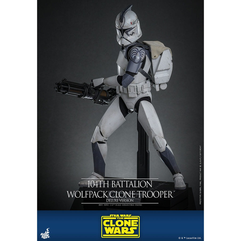Productafbeelding Star Wars: The Clone Wars - 104th Battalion Wolfpack Clone Trooper Actiefiguur schaal 1:6