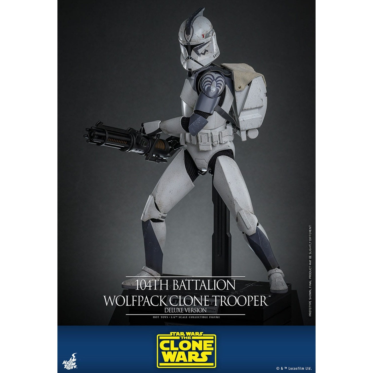 Productafbeelding Star Wars: The Clone Wars - 104th Battalion Wolfpack Clone Trooper Actiefiguur schaal 1:6