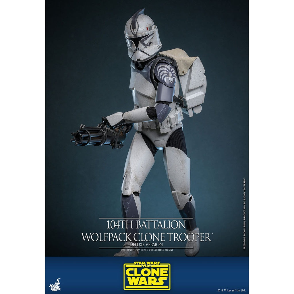 Productafbeelding Star Wars: The Clone Wars - 104th Battalion Wolfpack Clone Trooper Actiefiguur schaal 1:6