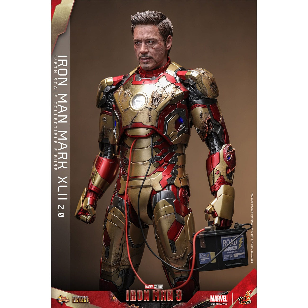 Produktbild Iron Man 3 - Iron Man Mark XLII Masterpiece Diecast Actionfigur 1:6 Deluxe